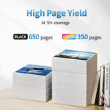 SANUNE Remanufactured Ink Cartridge Replacement for HP Ink 61 61XL Combo Pack for HP Envy 4500 5530 4502 5535 5534 OfficeJet 4630 4635 Deskjet 1000 1010 1510 1512 2540 Printer (1 Black, 1 Tri-Color) SANUNE