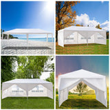 KepooMan 10' x 20' Outdoor Gazebo Canopy Waterproof Party Tent Wedding Canopy with Removable Sidewalls & Brighter Church Windows - 6 Sides KepooMan