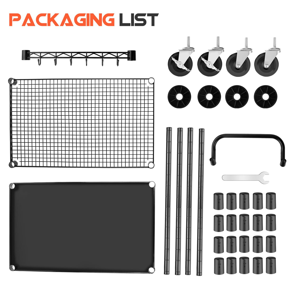 WDT 680Lbs Capacity Heavy Duty Rolling Utility Cart,2 Tier Rolling Carts with Wheels,Commercial Grade Metal Cart with Handle Bar & Shelf Liner,Trolley Serving Cart for Restaurant,Kitchen,Black WDT