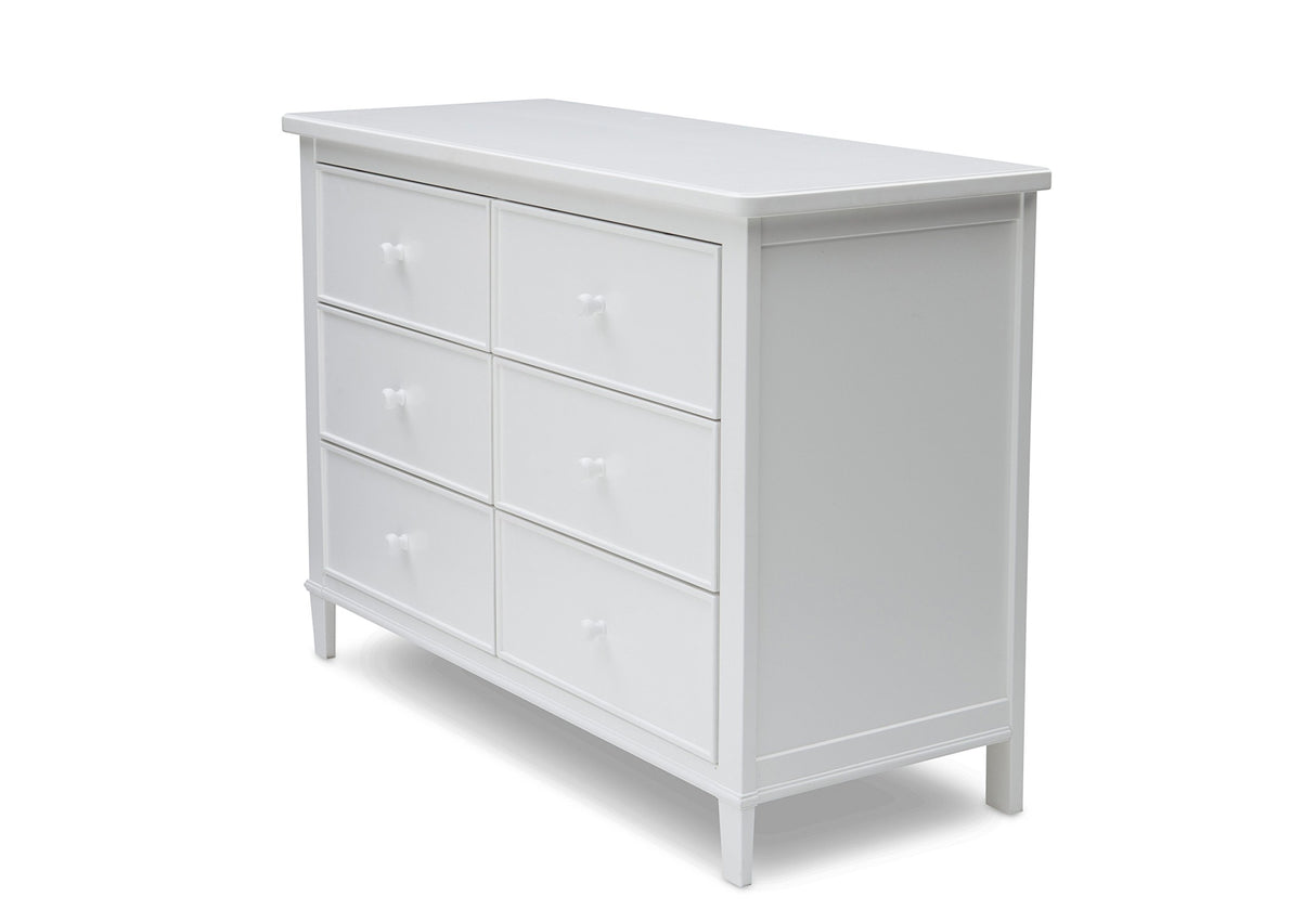 Delta Children Haven 6 Drawer Dresser, Greenguard Gold Certified, White Delta Children