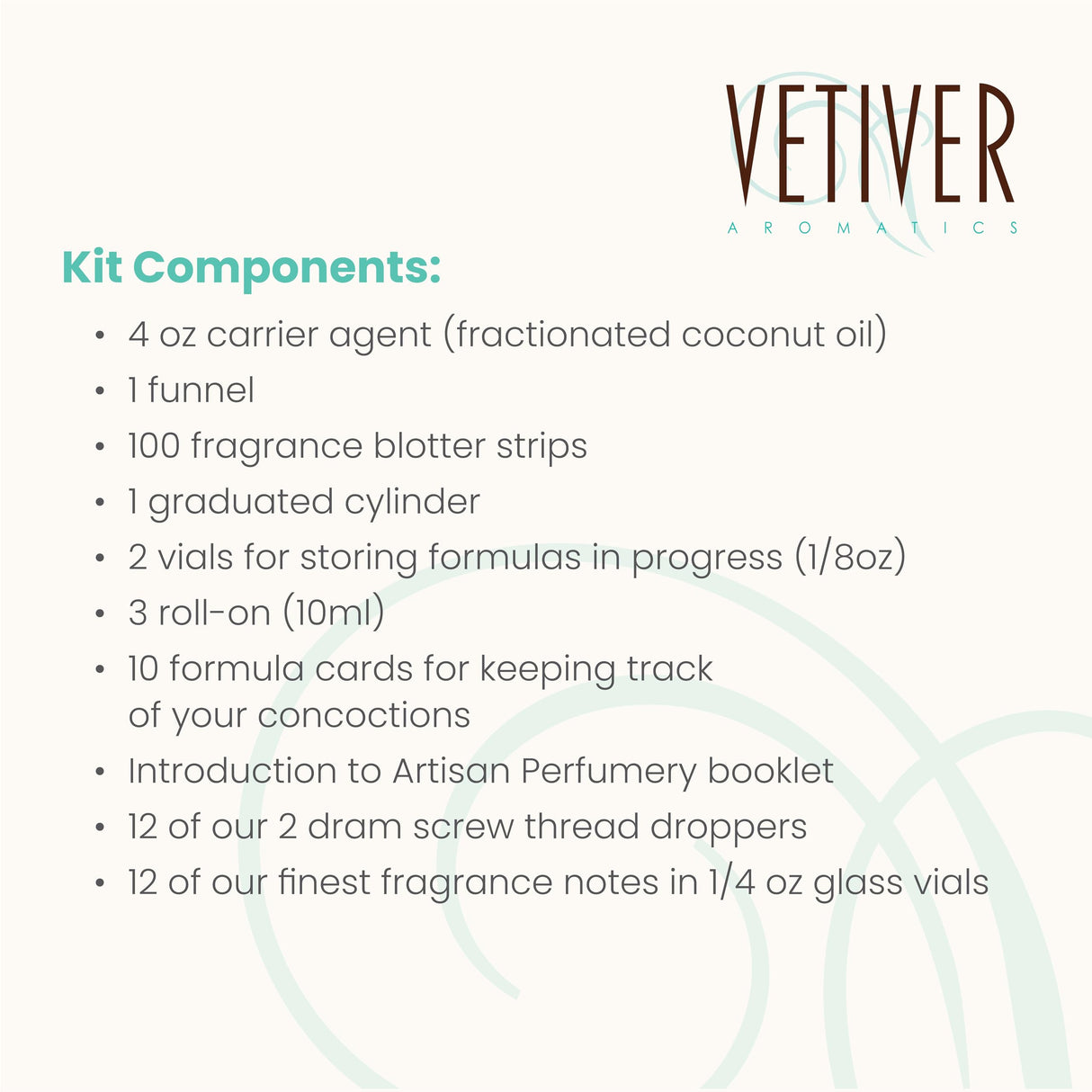 Vetiver Aromatics Apprentice Perfume Kit Vetiver Aromatics