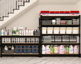 BuxWellBang 5 Tier Garage Storage Shelves - 48" W x 18" D x 71" H Heavy Duty Adjustable Shelving Unit, Metal Organizer Utility Rack for Basement, Pantry, Kitchen, Black BuxWellBang