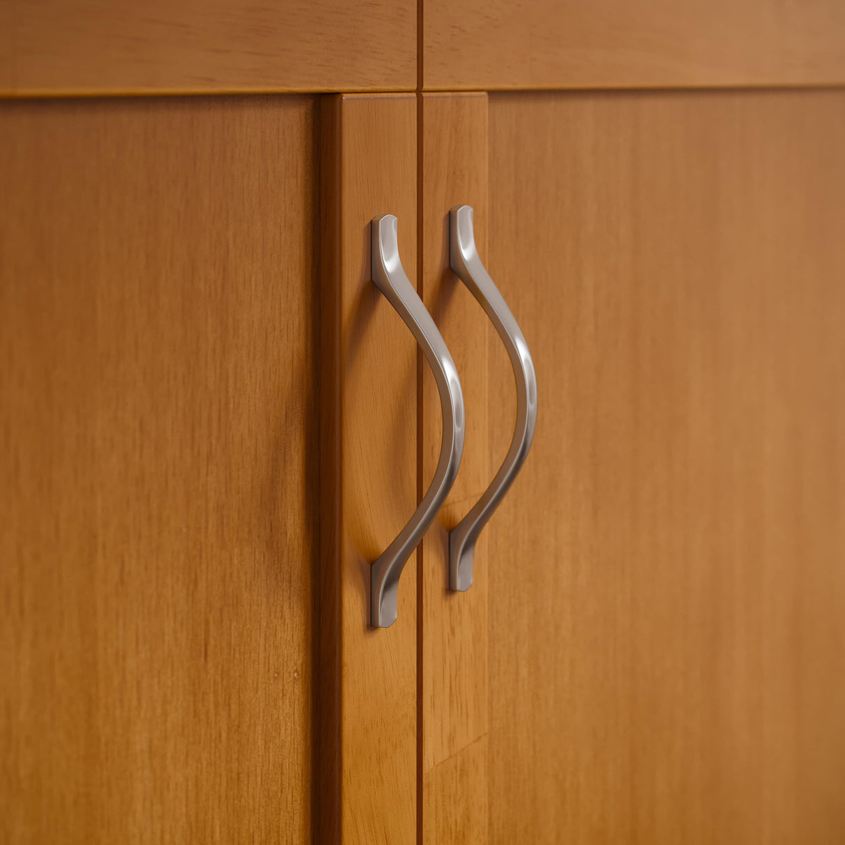 AFI Hamilton Queen Murphy Bed Chest with Mattress, Storage, and Built-in Charger in Light Toffee AFI