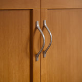 AFI Hamilton Queen Murphy Bed Chest with Mattress, Storage, and Built-in Charger in Light Toffee AFI