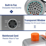 BACOENG 3.5CFM Vacuum Pump, 110V 1/3HP Single Stage Rotary Vane HVAC Vacuum Pump with Oil, for R12 R22 R134a R410a AUTO AC Refrigerant Recharging, Degassing Resin BACOENG