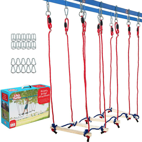 Lily's Things Rickety Bridge Attachment - Double Slackline & Ninja Line Accessories - Exclusively with Our Double Slackline Course Sets Lily's Things