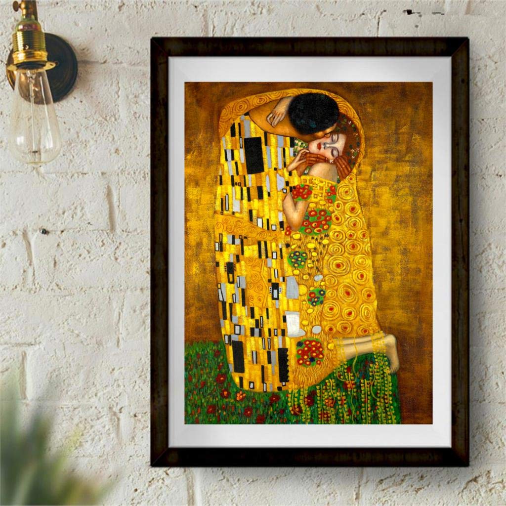 WEIYP 5D Diamond Painting Kits for Adults Full Drill The Free Hummingbird Embroidery Rhinestone Painting Full Drill Paint with Diamond for Home Wall Deco-Gustav Klimt De Kus(13.7X21.7inch/35X55cm) WEIYP