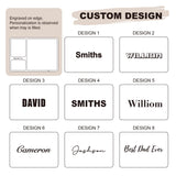 SeedWave Personalized Valet Tray, Customized Wooden Nightstand Organizer, Personalized Gift for Valentine’s Day from Wife, Customized Men Gift Ideas SEEDWAVE