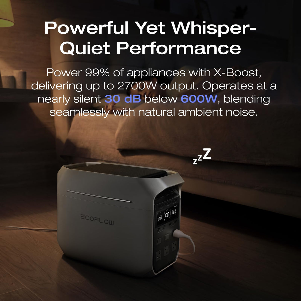 EF ECOFLOW Portable Power Station DELTA 3 Plus (2024 New), Solar Generator (Solar Panel Optional) with 1000W Solar Input, Electric Generator with UPS, 1024Wh LFP Battery for Home Backup, Camping&RV EF ECOFLOW