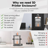 Creality Official 3D Printer Enclosure, Constant Temperature Protective Cover Fireproof Dustproof 480 * 600 * 720mm for Ender 3 V3 SE/Ender 3/Ender 3 V2/Ender 3 V2 Neo/Ender 3Pro/Ender 3Neo/Ender 3S Creality