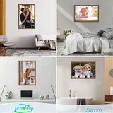 20x28 Frame Rustic Brown, Distressed 28x20 Picture Frame, Art Pic Hanging Poster Frame, 20 by 28 Gallery Family Concert Portrait Wall Photo Frame Anniversary/Birthday/Wedding/Thank you/Christmas Gift JDZIVTOP