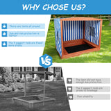 Kids Large Wooden Sandbox with Cover for Backyard,Sand Box with Rainproof and 3 Bench Seats,Outdoor Playhouse Cedar Wood,Sand Protection,Bottom Liner(58 Inch) Agitree