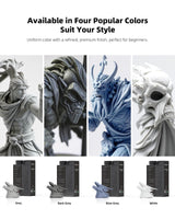 Inslogic 3D Printer Resin, Standard Pro Resin 405nm UV-Curing 3D Resin for LCD/DLP/SLA 3D Printing, High Precision & Low Shrinkage & Fast Curing (Dark Gray, 1kg) Inslogic