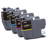 Brother Genuine LC4014PKS Standard Yield 4-Pack Ink Cartridges – Includes 1 Cartridge Each of Black, Cyan, Magenta and Yellow Brother