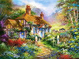 Castorland 3000 Piece Jigsaw Puzzles, Forest Cottage, Charming Nook, Pond, Countryside, Adult Puzzles, C-300402-2, Small Castorland