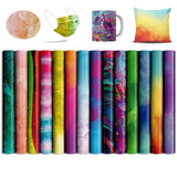 Watercolor Transfer Sheets, 14 Pcs 12x12" Pre-Printed Sublimation Paper for Heat Mug Press, Coaster Blanks, DIY T- Shirts Lucky Goddness