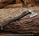 Viking Axe, Crow Hatchet,Throwing Axes,Hand Axe,Gifts for him, Crow Design Handle Wood Working Tool,Viking Gifts for Men,Camping Hatchet,Tomahawk,Bearded Axe WoodArtSupply