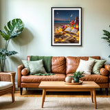 Beach Diamond Art Kits Seaside Night 5D Diamond Painting for Adult Beginners Sea Shell DIY Diamond Art Moon Book Flowers Paint with Round Diamonds for Relaxation Home Wall Decor Crafts Gift 12x16 Inch PINFFSHU