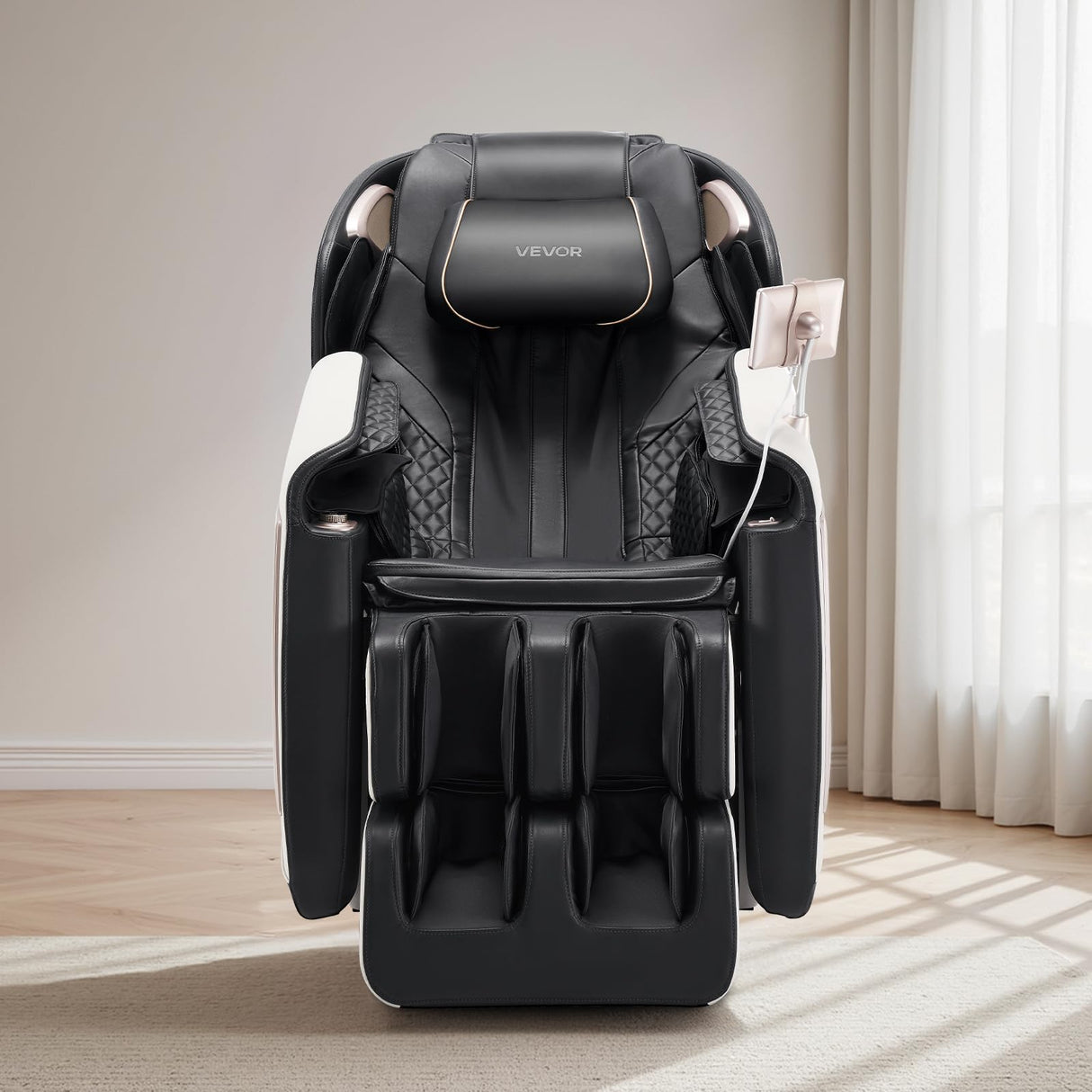 VEVOR Full Body Massage Chair, 3D Zero Gravity Recliner with SL Track, 18 Auto Modes, Heat, Foot Rollers, Armrest Control, LCD Display, 36 Airbags, Retractable Footrest VEVOR
