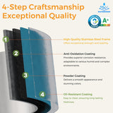 Washsemba 67''Farmhouse Metal Storage Cabinet with Barn Doors,Steel File Cabinet for Home Office,Kitchen Pantry 4 Adjustable Shelves,Freestanding Cupboard for Kitchen,HomeOffice (Peacock Blue) Washsemba