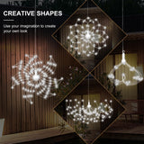 DoonDar 5 Pack 1000 LED Plug in Firework Lights Starburst Lights for Christmas Garden/Patio/Wedding/Party/Bedroom Outdoor or Indoor Decor，Waterproof Twinkle Light with 8 Modes(Cool White) DoonDar
