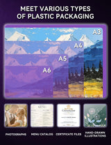 A3 Laminator Machine,13 Inch 9-in-1 Laminating Machine with Laminating Sheets,Thermal Laminator Hot & Cold with Fast Warm Technology for Home,Office or School Supplies,White Chilino