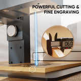 Monport 6W Laser Engraver,Portable Handheld Laser Engraving Machine,0.01mm High Precision 5000mm/s High Speed Laser Marking Machine for Wood,Leather,Cardboard,Kraft,Aluminum,Stainless Steel etc. Monport