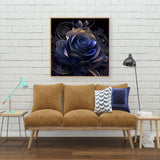 BOHADIY Rose Diamond Art Painting Kits for Adults Flower, Round Full Drill Purple Rose Gem Art Diamond Art Kits, 5D DIY Paint with Diamonds Crafts for Home Wall Decoration Gifts 12×12Inch BOHADIY