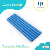 SkyBound Replacement Trampoline Enclosure Foam - Trampolines Poles Cover - Protective Poles Cover Tube Set for Safety Protection - Set of 12 - Variety of Colors and Sizes Blue SkyBound