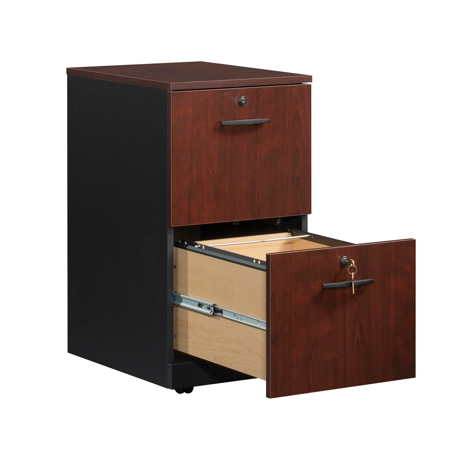 Sauder County Line Dresser, L: 15.55" x W: 19.45" x H: 28.54", Classic Cherry Finish - WoodArtSupply