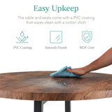 Best Choice Products 5-Piece Modern Round Counter Height Dining Set for Home Kitchen, Dining Room w/ 4 Chairs, 1.5in Thick Table - Brown Best Choice Products