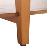 SAFAVIEH Couture Collection Leonardi Natural Brown Oval Coffee Table