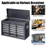 Winado 24" Portable Tool Box, 5 Drawers & Top Storage Tray Tool Box with Drawers, Lockable Metal Tool Chest Cabinet for Garage, Warehouse, Repair Shop & Home Winado
