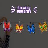 Yrinfay Glow in The Dark Butterfly Painting Kit, Teen Girl Gifts for 6-8 8-10 Year Old, Arts and Craft Kit for Kids Age 7 8-12, Toys for Boy & Girls 5-7 8 9 10 11 12 Yrinfay