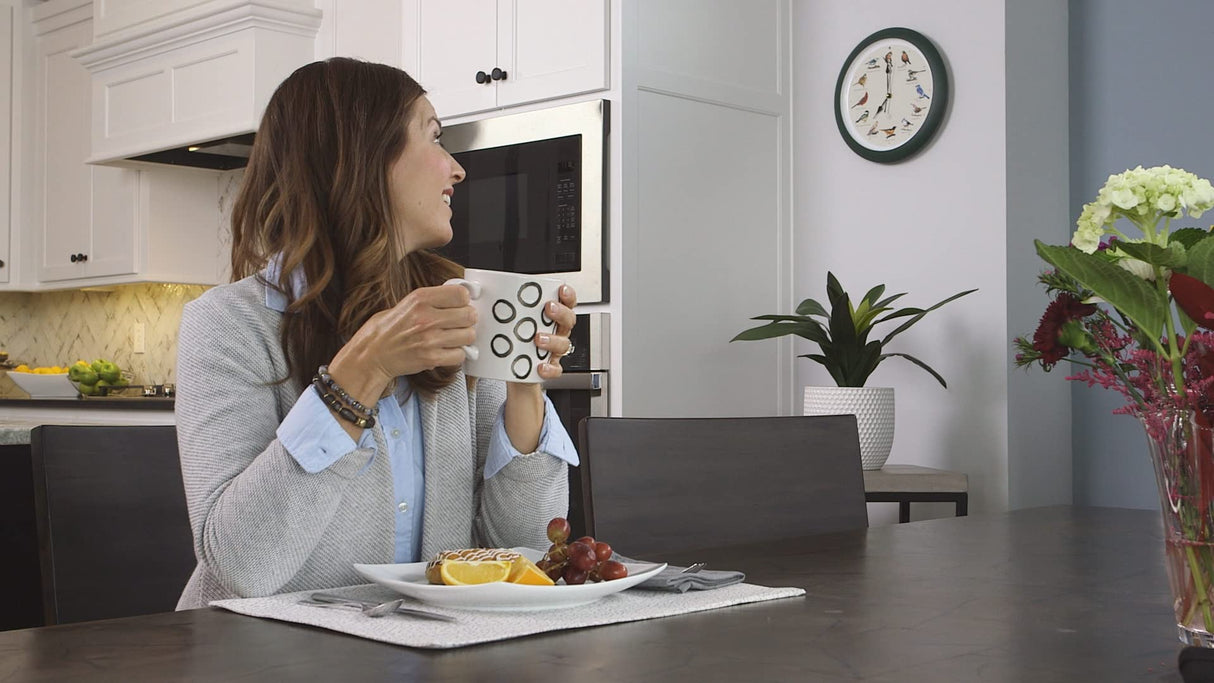 Mark Feldstein & Associates The Original Singing Bird Clock 25th Anniversary Edition, As Seen On TV (13 Inch, Matte Green) Mark Feldstein & Associates