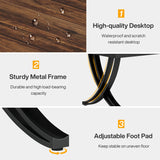 Tribesigns 13FT Conference Table for 12-16 People, 157 inch Long Rectangular Seminar Table with Strong Metal Frame, Business Furniture Boardroom Desk for Office Meeting Conference Room (4PCS, Brown) Tribesigns