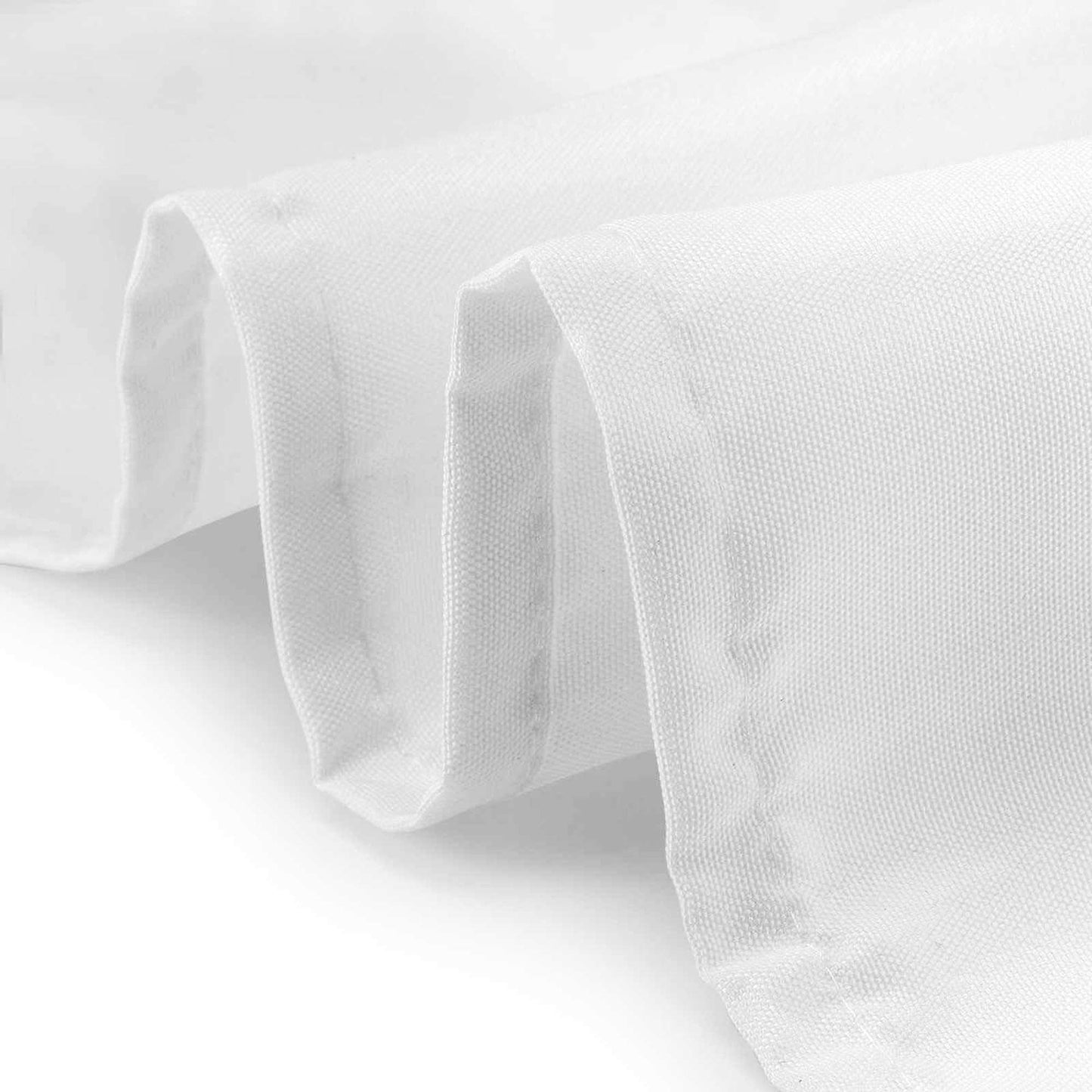 Lann's Linens - 1 Dozen 20" Oversized Cloth Dinner Table Napkins - Machine Washable Restaurant/Wedding/Hotel Quality Polyester Fabric - White