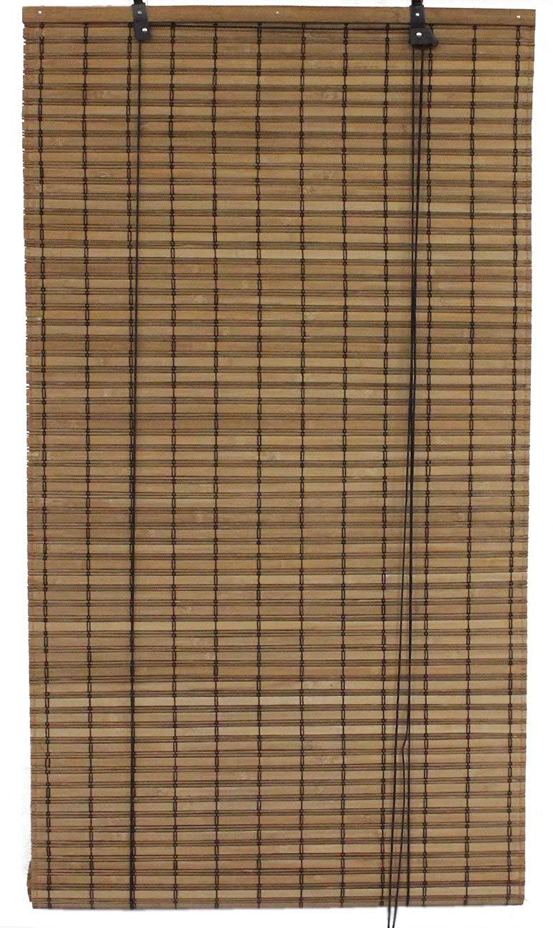 Seta Direct, Brown Bamboo Slat Roll Up Blind - 95-Inch Wide by 72-Inch Long Seta Direct