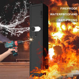 SAFEFEVER Rifle Safe,2-3 Gun Safe for Rifles and Pistols,Rifle Gun Safes with Removable Shelf, LED Light,Fully Assembled SAFEFEVER