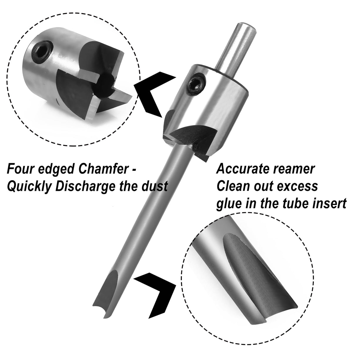 PM-002/MT2 Pen Mandrel Saver +TRIM-001 7pc Universal Barrel Trimming System+ INT-001 Universal Pen Tube Insertion Tool BMWOOD