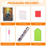 RICUVED Diamond Art Painting Kits for Adults, Panda Diamond Painting Kits 5D Animal Diamond Art Kit for Beginner, Diamond Painting Full Round Drill Art and Crafts for Gift Decor 30x40cm RICUVED