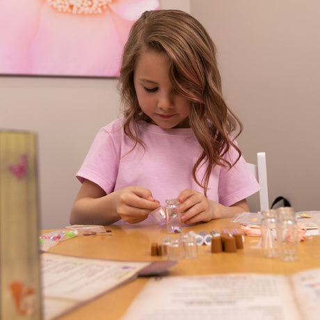 Hapinest Mix Your Own Fairy Potions Kit for Kids, Potion Making Kit Creates 9 Fairy Potions & 1 Bracelet, Fairy Magic Potion Kits for Kids, Toy Fairy Craft for Girls Age 6 7 8-12 Years Old & Up Hapinest