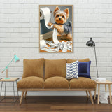 Canrichshop Little Puppy 5D Diamond Painting for Adults,Diamond Art Kits for Beginners,Cute Dog Round Full Drill Diamond Dot for Home Wall Decor 12X16 inch Canrichshop