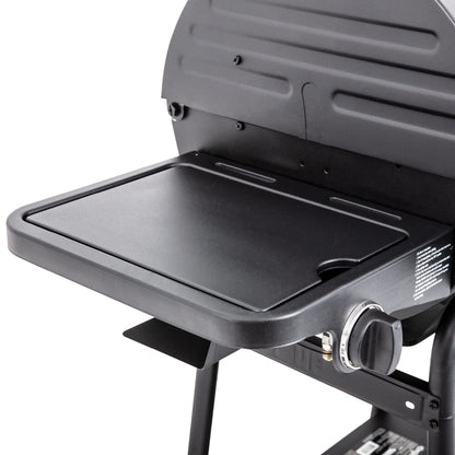 Char-Griller® Grillin' Pro 3-Burner Propane Gas Grill in Black with 40,800 BTU, Cast Iron Grates and Warming Racks, 630 Cooking Square Inches, Model E3001