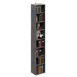 IRONCK Tall Narrow Bookshelf 8 Tiers, Compact Corner Bookcase, Easy to Match for Living Room, Office, Study, Bedroom IRONCK