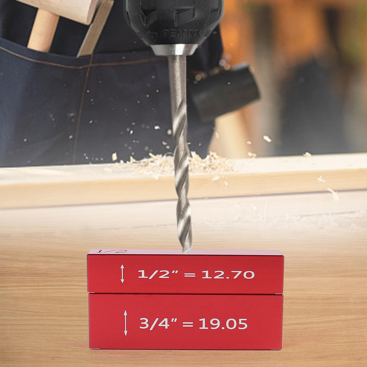 KETIPED Setup Blocks Height Gauge Set, Height Master, 17pcs Precision Aluminum Setup Bars for Router and Table Saw Accessories Woodworking Set Up, 1/32" High Precision Fast Height Marked Bars,MG-049R KETIPED