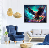 KEUASDV Diamond Painting Kits for Adults, Eagle 5D DIY Diamond Art Kits Full Drill Diamond Dots for Gift Wall Decor and Relaxation Gem Arts 12x16 inch KEUASDV