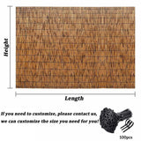 Privacy Fencing Bamboo Privacy Screen Natural Reed Fencing Rolls Balcony Screen Decorative Fences Backyard Divider Easy to Cut for Outdoor Privacy Screening(90 * 800cm(3 * 26ft)) WoodArtSupply