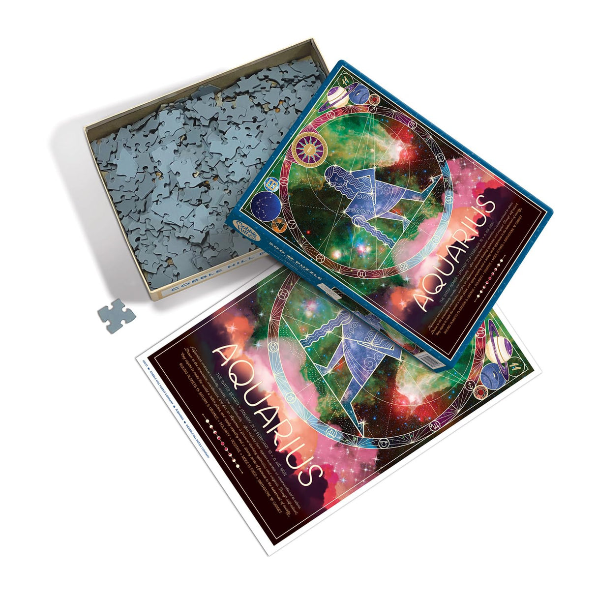 Cobble Hill 500 Piece Zodiac Puzzle - Aquarius - Sample Poster Included Cobble Hill Puzzle Company Ltd.
