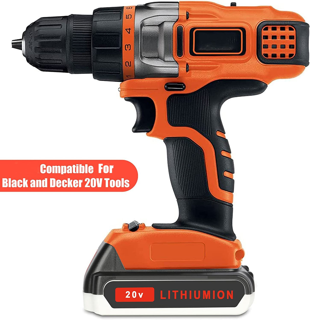 JYJZPB 2 Packs 3000mAh Replace Battery Compatible for Black and Decker 20V Lithium Battery LB20 LBX20, for BLACK+DECKER LBXR20 Decker Battery for Black & Decker 20 Volt MAX Cordless Tools JYJZPB